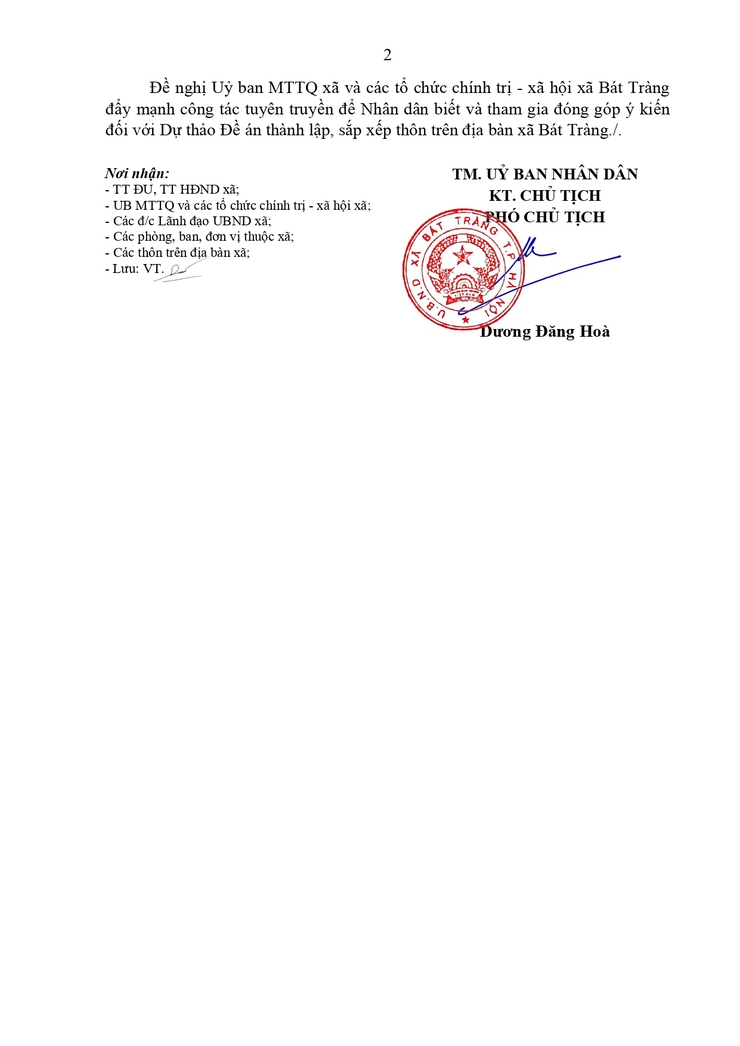 Ủy ban nhân dân xã Bát Tràng ban hành Dự thảo Đề án thành lập, sắp xếp thôn trên địa bàn xã Bát Tràng- Ảnh 2.