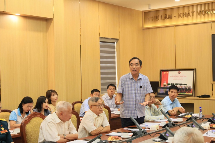 Hội nghị phản biện xã hội đối với Đề án “Tăng cường tiềm lực phòng thủ dân sự, phát huy hiệu quả khu dân cư an toàn về an ninh trật tự, bảo đảm an ninh chính trị, trật tự an toàn xã hội"- Ảnh 11.