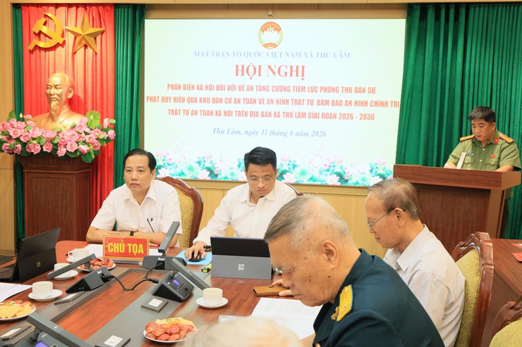 Hội nghị phản biện xã hội đối với Đề án “Tăng cường tiềm lực phòng thủ dân sự, phát huy hiệu quả khu dân cư an toàn về an ninh trật tự, bảo đảm an ninh chính trị, trật tự an toàn xã hội"- Ảnh 9.