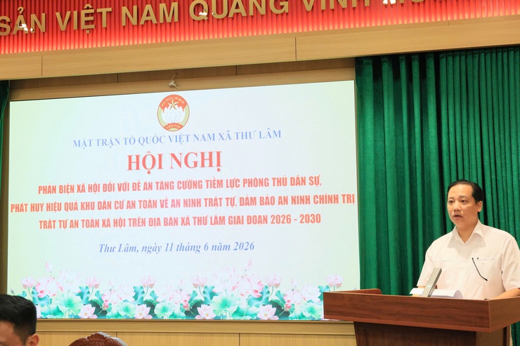 Hội nghị phản biện xã hội đối với Đề án “Tăng cường tiềm lực phòng thủ dân sự, phát huy hiệu quả khu dân cư an toàn về an ninh trật tự, bảo đảm an ninh chính trị, trật tự an toàn xã hội"- Ảnh 10.