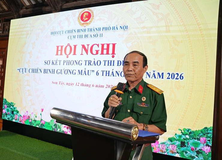 CỤM THI ĐUA SỐ 11 – HỘI CCB THÀNH PHỐ HÀ NỘI SƠ KẾT PHONG TRÀO "CỰU CHIẾN BINH GƯƠNG MẪU" 6 THÁNG ĐẦU NĂM 2026- Ảnh 2.