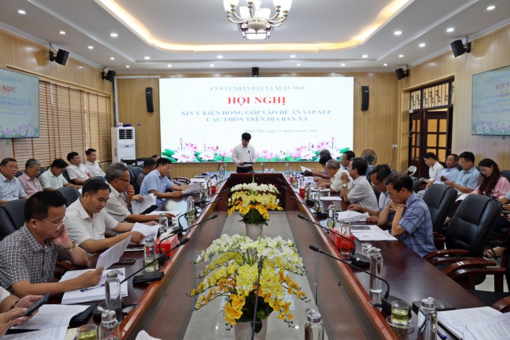 Xuân Mai lấy ý kiến đóng góp vào dự thảo Đề án sắp xếp thôn trên địa bàn xã- Ảnh 1.