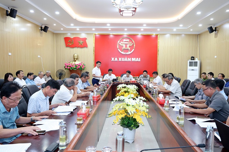 Xuân Mai lấy ý kiến đóng góp vào dự thảo Đề án sắp xếp thôn trên địa bàn xã- Ảnh 2.