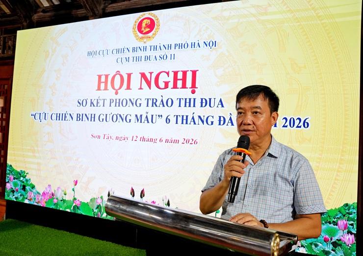 CỤM THI ĐUA SỐ 11 – HỘI CCB THÀNH PHỐ HÀ NỘI SƠ KẾT PHONG TRÀO "CỰU CHIẾN BINH GƯƠNG MẪU" 6 THÁNG ĐẦU NĂM 2026- Ảnh 1.