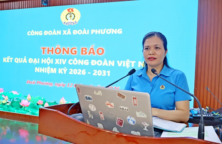 Công đoàn xã Đoài Phương tập huấn cán bộ công đoàn và sơ kết công tác 6 tháng đầu năm 2026- Ảnh 4.