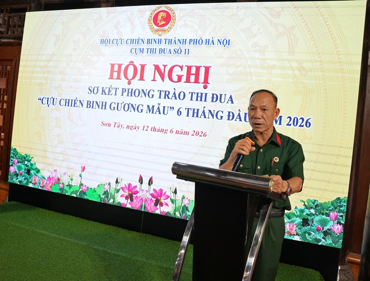 CỤM THI ĐUA SỐ 11 – HỘI CCB THÀNH PHỐ HÀ NỘI SƠ KẾT PHONG TRÀO "CỰU CHIẾN BINH GƯƠNG MẪU" 6 THÁNG ĐẦU NĂM 2026- Ảnh 3.