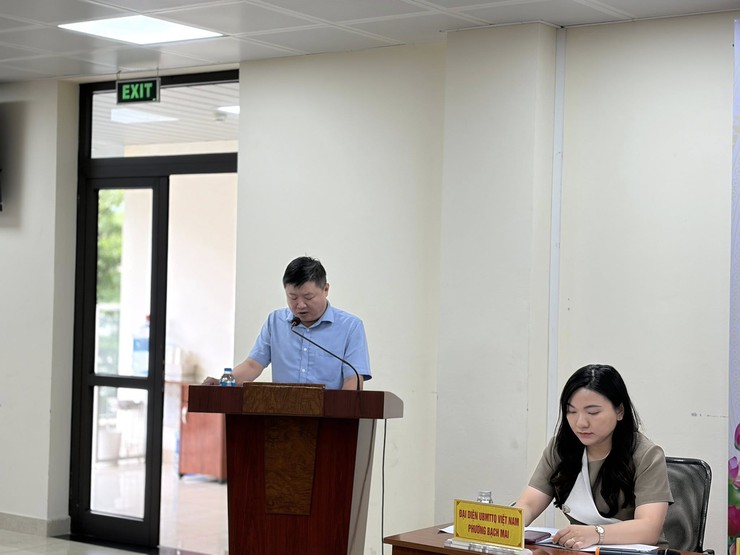 Tổ đại biểu HĐND phường Bạch Mai số 5 lắng nghe ý kiến cử tri trước Kỳ họp thứ Hai khóa II- Ảnh 1.