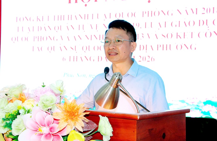 UBND XÃ PHÚC SƠN TỔ CHỨC HỘI NGHỊ TỔNG KẾT THI HÀNH PHÁP LUẬT VỀ QUỐC PHÒNG – AN NINH VÀ CÔNG BỐ QUYẾT ĐỊNH KHEN THƯỞNG- Ảnh 3.