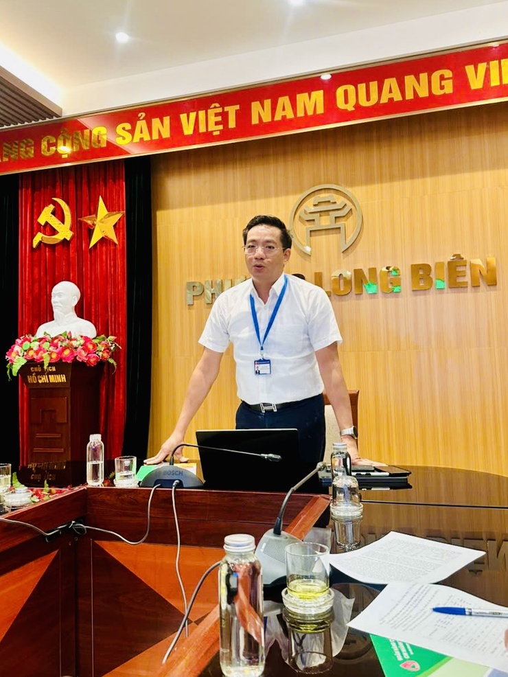 Phiên họp thường kỳ của Ban đại diện Hội đồng quản trị Ngân hàng Chính sách xã hội phường Long Biên- Ảnh 4.
