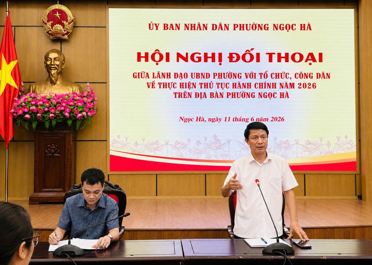 Phường Ngọc Hà tổ chức hội nghị đối thoại về thực hiện thủ tục hành chính năm 2026- Ảnh 3.
