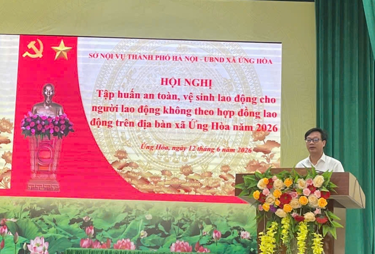 ỨNG HOÀ: TẬP HUẤN AN TOÀN, VỆ SINH LAO ĐỘNG CHO NGƯỜI LAO ĐỘNG KHÔNG THEO HỢP ĐỒNG LAO ĐỘNG NĂM 2026.- Ảnh 1.