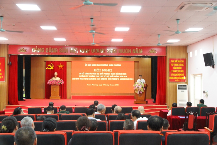 Phường Xuân Phương tổ chức hội nghị sơ kết công tác quốc phòng địa phương 6 tháng đầu năm 2026- Ảnh 7.