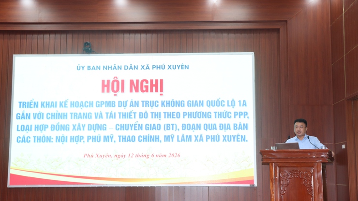 Xã Phú Xuyên tích cực tuyên truyền, triển khai kế hoạch GPMB Dự án trục không gian Quốc lộ 1A gắn với chỉnh trang, tái thiết đô thị- Ảnh 1.
