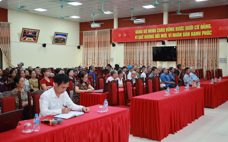Xã Minh Châu tổ chức tiếp xúc cử tri trước kỳ họp thứ Ba – HĐND xã khóa XXII, nhiệm kỳ 2026 – 2031.- Ảnh 3.