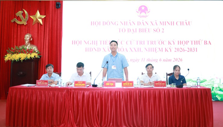 Xã Minh Châu tổ chức tiếp xúc cử tri trước kỳ họp thứ Ba – HĐND xã khóa XXII, nhiệm kỳ 2026 – 2031.- Ảnh 2.