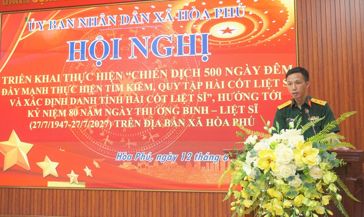 Hội nghị triển khai "Chiến dịch 500 ngày đêm đẩy mạnh tìm kiếm, quy tập và xác định danh tính hài cốt liệt sĩ"

- Ảnh 2.