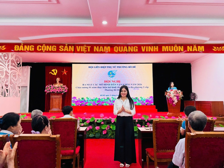  Hội liên hiệp phụ nữ phường Bồ Đề ra mắt các mô hình "Dân vận khéo" năm 2026- Ảnh 1.