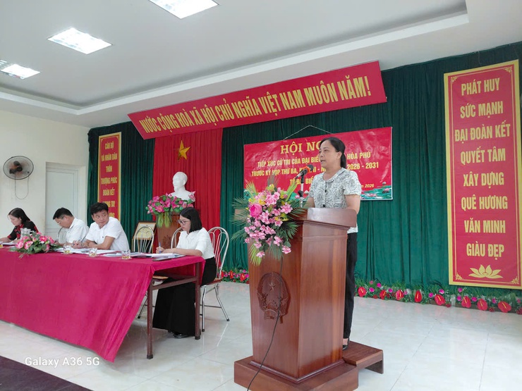 Tổ đại biểu số 1 HĐND xã Hòa Phú tiếp xúc cử tri tại nhà văn hóa thôn Thượng Phúc- Ảnh 3.