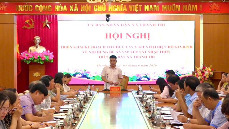 UBND xã Thanh Trì triển khai hướng dẫn lấy ý kiến nhân dân phục vụ xây dựng Đề án sắp xếp, sáp nhập thôn- Ảnh 1.