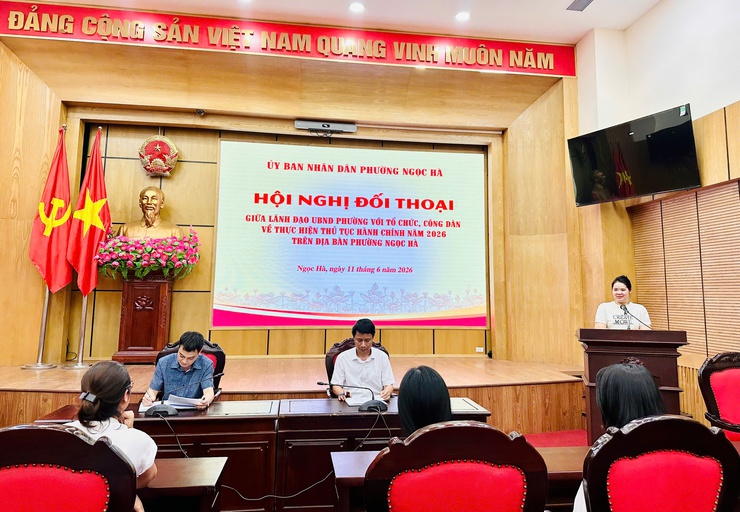 Phường Ngọc Hà tổ chức hội nghị đối thoại về thực hiện thủ tục hành chính năm 2026- Ảnh 1.