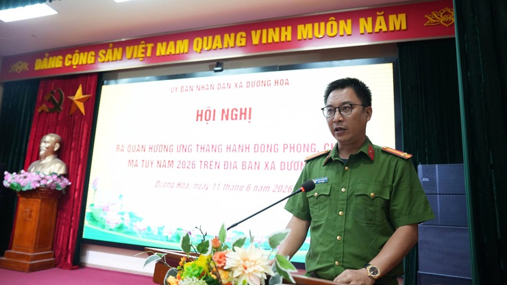 Xã Dương Hòa ra quân hưởng ứng Tháng hành động phòng, chống ma túy năm 2026- Ảnh 6.