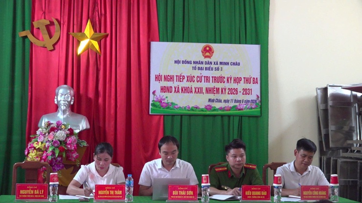 Xã Minh Châu tổ chức tiếp xúc cử tri trước kỳ họp thứ Ba – HĐND xã khóa XXII, nhiệm kỳ 2026 – 2031.- Ảnh 5.