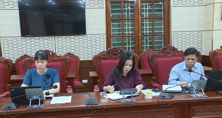 Đoàn Giám sát của Ban Thường vụ Đảng ủy xã làm việc với Đảng ủy UBND xã về kết quả công tác lãnh đạo, chỉ đạo, tổ chức thực hiện Nghị quyết số 57-NQ/TW của Bộ Chính trị- Ảnh 6.