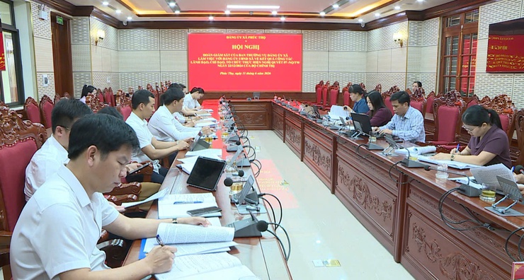 Đoàn Giám sát của Ban Thường vụ Đảng ủy xã làm việc với Đảng ủy UBND xã về kết quả công tác lãnh đạo, chỉ đạo, tổ chức thực hiện Nghị quyết số 57-NQ/TW của Bộ Chính trị- Ảnh 7.