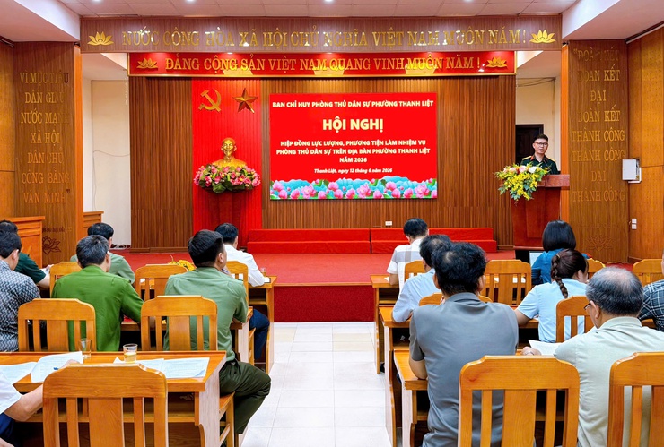 Phường Thanh Liệt: Hiệp đồng lực lượng, phương tiện thực hiện nhiệm vụ phòng thủ dân sự năm 2026- Ảnh 3.