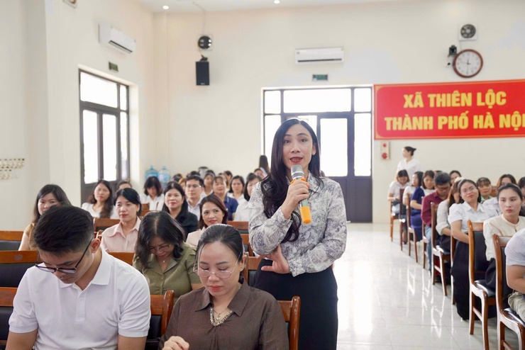 Hội nghị tập huấn phát triển hệ thống giáo dục - đào tạo trên địa bàn xã Thiên Lộc theo hướng chuẩn hóa và hội nhập quốc tế- Ảnh 15.