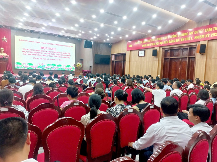 Phường Chương Mỹ tập huấn sử dụng hệ thống quản trị công việc HaNoiWork theo OKR/KPI- Ảnh 3.