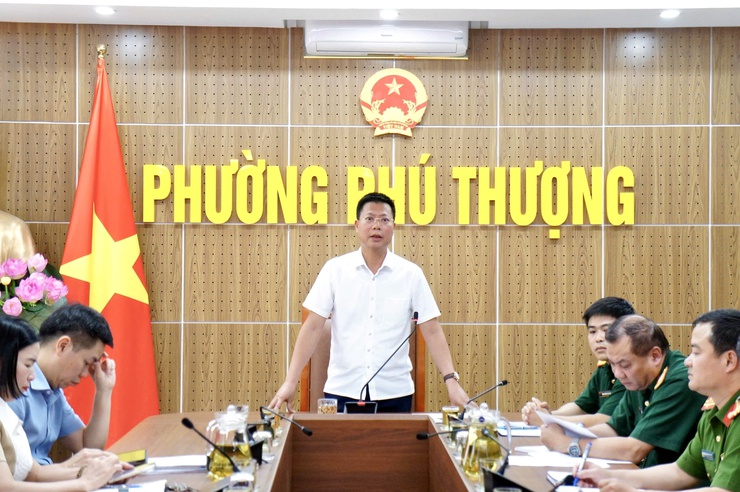 Phường Phú Thượng tổ chức Hội nghị hiệp đồng các lực lượng thực hiện nhiệm vụ phòng thủ dân sự năm 2026- Ảnh 4.