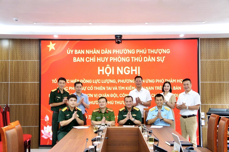 Phường Phú Thượng tổ chức Hội nghị hiệp đồng các lực lượng thực hiện nhiệm vụ phòng thủ dân sự năm 2026- Ảnh 5.