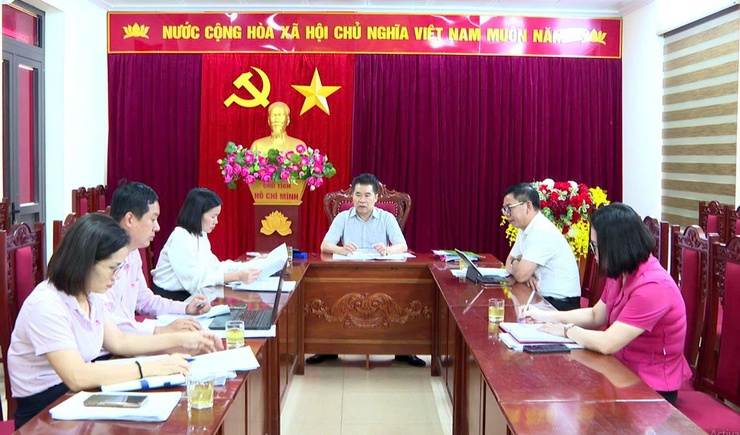 Hội nghị họp Ban đại diện Hội đồng quản trị ngân hàng chính sách xã Hát Môn- Ảnh 1.