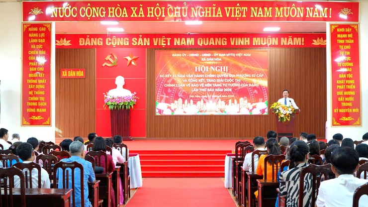 DÂN HÒA: MỘT NĂM VẬN HÀNH CHÍNH QUYỀN HAI CẤP - NHỮNG KẾT QUẢ ẤN TƯỢNG VÀ KHÁT VỌNG PHÁT TRIỂN- Ảnh 1.