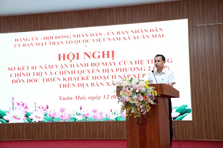 Xuân Mai sơ kết 1 năm vận hành chính quyền địa phương 2 cấp- Ảnh 9.