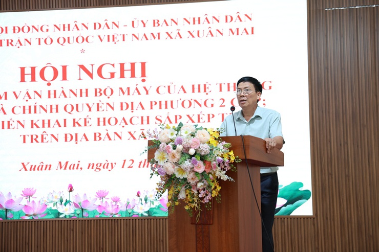 Xuân Mai sơ kết 1 năm vận hành chính quyền địa phương 2 cấp- Ảnh 8.