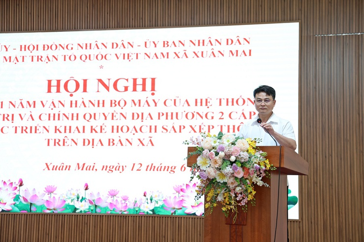 Xuân Mai sơ kết 1 năm vận hành chính quyền địa phương 2 cấp- Ảnh 11.