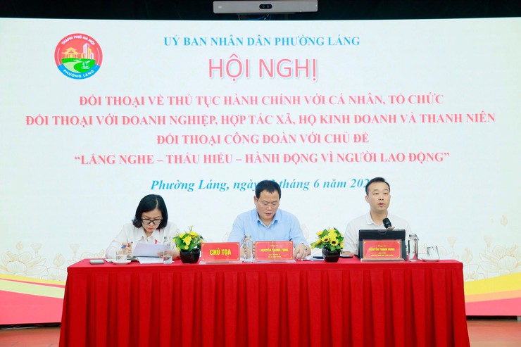  PHƯỜNG LÁNG: LẮNG NGHE TỪ CƠ SỞ, HÀNH ĐỘNG VÌ NGƯỜI DÂN VÀ NGƯỜI LAO ĐỘNG- Ảnh 2.