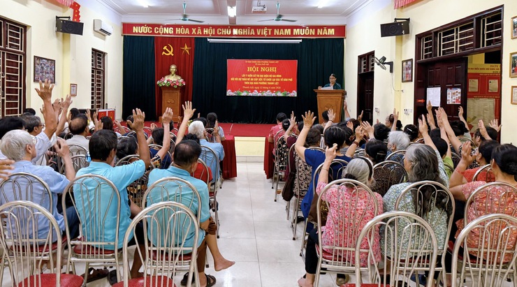 TDP Vực: 100% cử tri nhất trí với Đề án sắp xếp, tổ chức lại các tổ dân phố trên địa bàn phường- Ảnh 3.