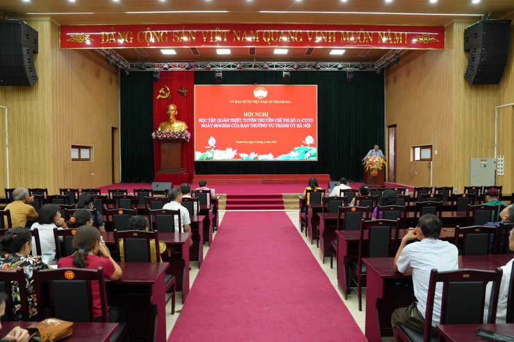 UBMTTQ VIỆT NAM XÃ THANH OAI TỔ CHỨC TUYÊN TRUYỀN LUẬT THỦ ĐÔ NĂM 2026 VÀ CHỈ THỊ SỐ 11-CT/TU CỦA BAN THƯỜNG VỤ THÀNH ỦY HÀ NỘI- Ảnh 8.
