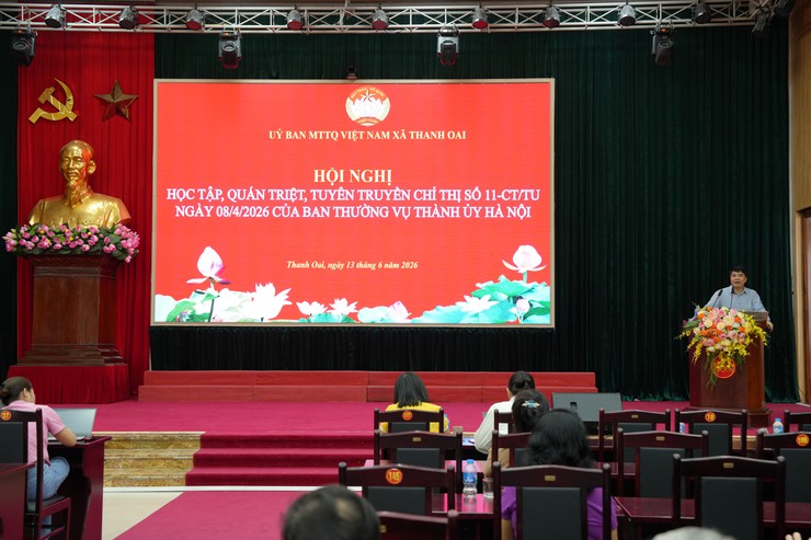 UBMTTQ VIỆT NAM XÃ THANH OAI TỔ CHỨC TUYÊN TRUYỀN LUẬT THỦ ĐÔ NĂM 2026 VÀ CHỈ THỊ SỐ 11-CT/TU CỦA BAN THƯỜNG VỤ THÀNH ỦY HÀ NỘI- Ảnh 9.