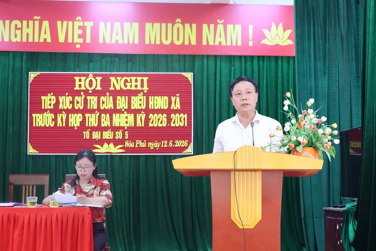 Tổ đại biểu HĐND số 5 tiếp xúc cử tri tại Nhà văn hóa thôn Phụ Chính- Ảnh 3.
