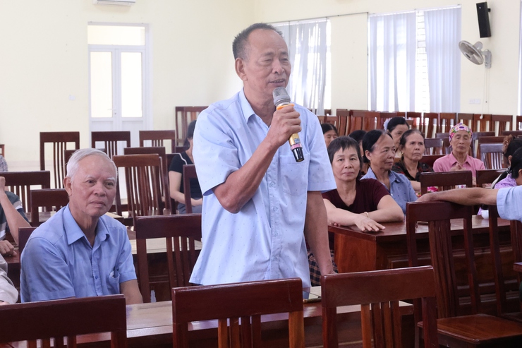 Tổ đại biểu HĐND số 5 tiếp xúc cử tri tại Nhà văn hóa thôn Phụ Chính- Ảnh 5.