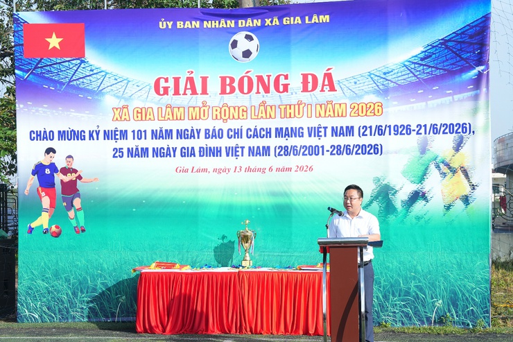 Xã Gia Lâm khai mạc Giải bóng đá mở rộng lần thứ I năm 2026- Ảnh 2.
