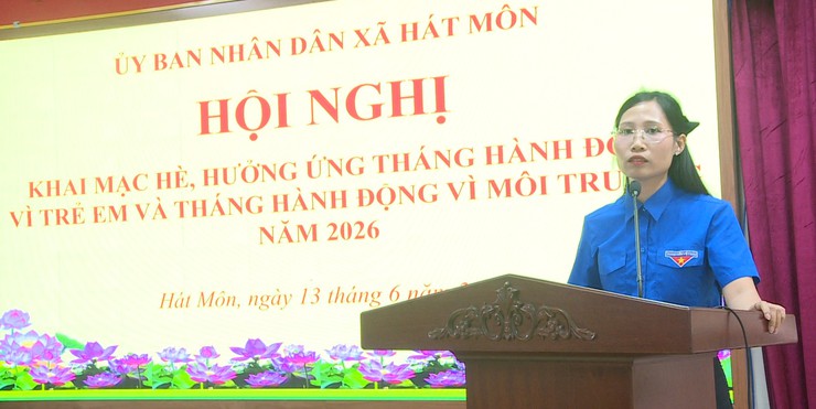 MÙA HÈ AN TOÀN – BỔ ÍCH: XÃ HÁT MÔN RỘN RÀNG KHAI MẠC HOẠT ĐỘNG HÈ NĂM 2026- Ảnh 4.