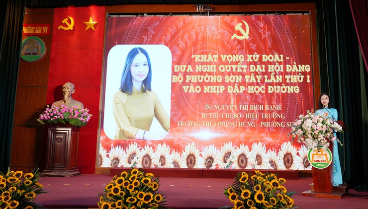 Sơn Tây giành giải Nhì tại sơ khảo Hội thi Báo cáo viên giỏi cấp thành phố cụm 11- Ảnh 1.