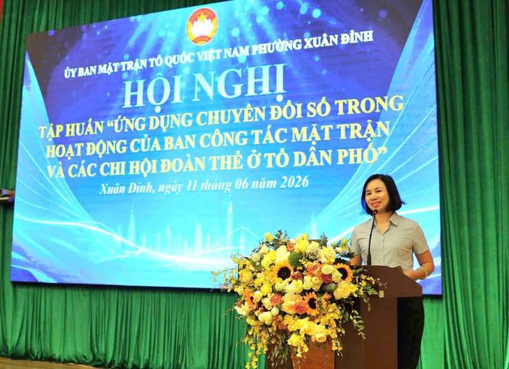 Ủy ban MTTQ Việt Nam phường Xuân Đỉnh tập huấn ứng dụng chuyển đổi số- Ảnh 2.