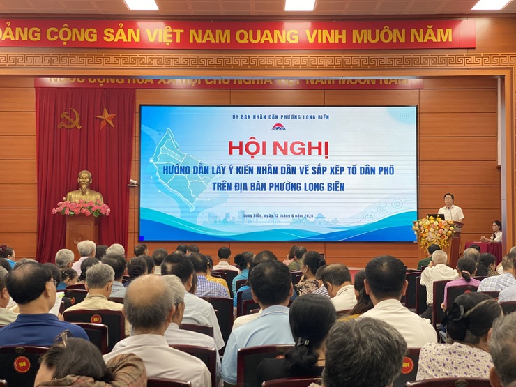 Phường Long Biên hướng dẫn lấy ý kiến Nhân dân về việc sắp xếp tổ dân phố- Ảnh 1.