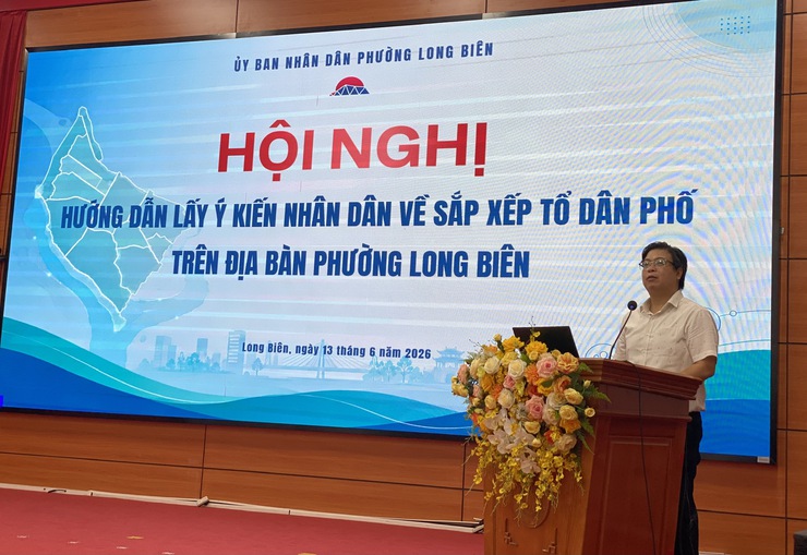 Phường Long Biên hướng dẫn lấy ý kiến Nhân dân về việc sắp xếp tổ dân phố- Ảnh 3.